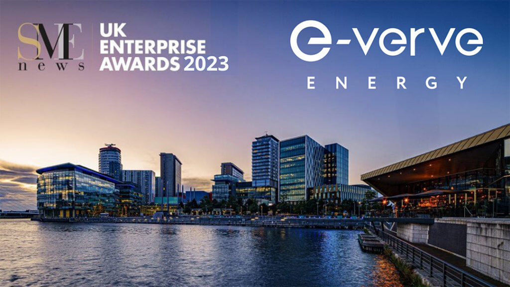 waterfront city scape at dusk in blue and purple tones sme business awards