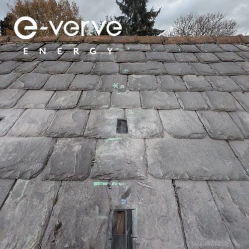 Bespoke solar panel brackets and solar panel mount undertaken by e-verve energy in Crewe 2025.