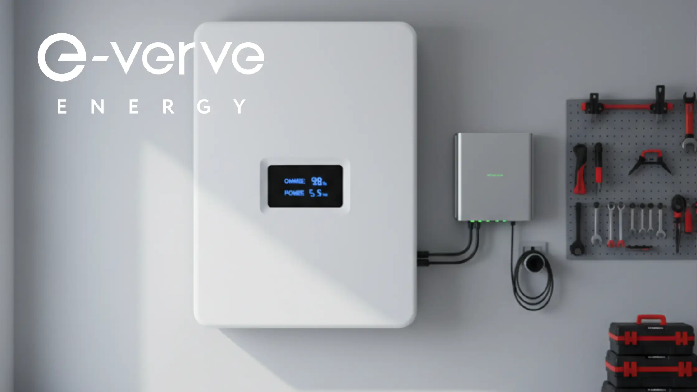 home battery storage fitted in garage by e-verve energy #homebattery #homebatterystorage #homebatterystorageuk